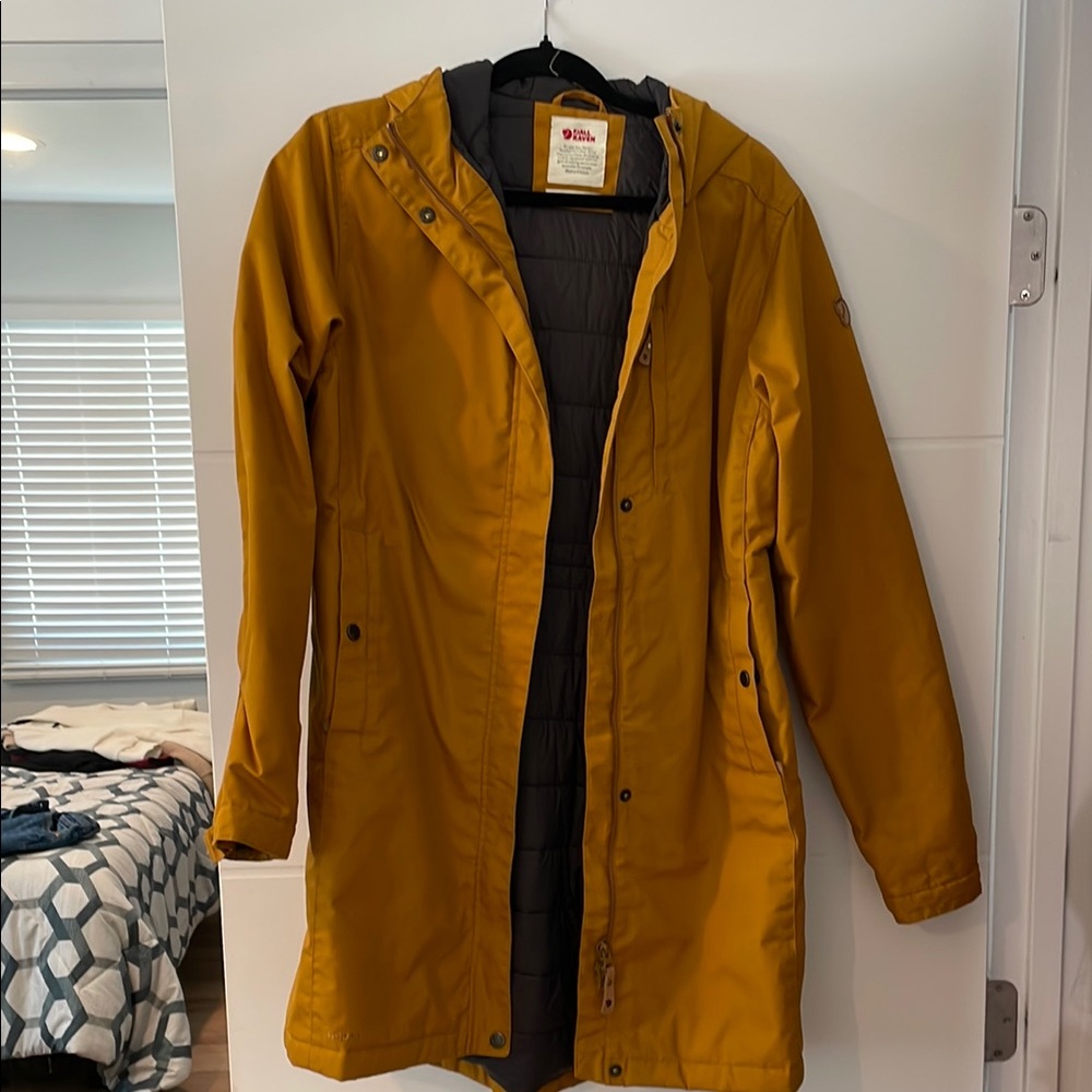 Fjallraven Mustard Hooded Jacket
